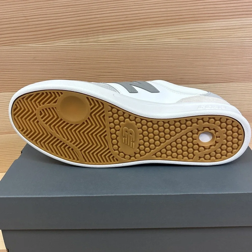 New Balance 300 V3 Court Low Top Sneaker Shoes White/Slate Grey Mens Sz 10